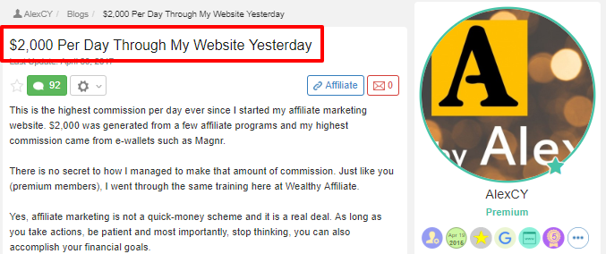 Wealthy Affiliate (Honest) Review: The Good & The Bad!